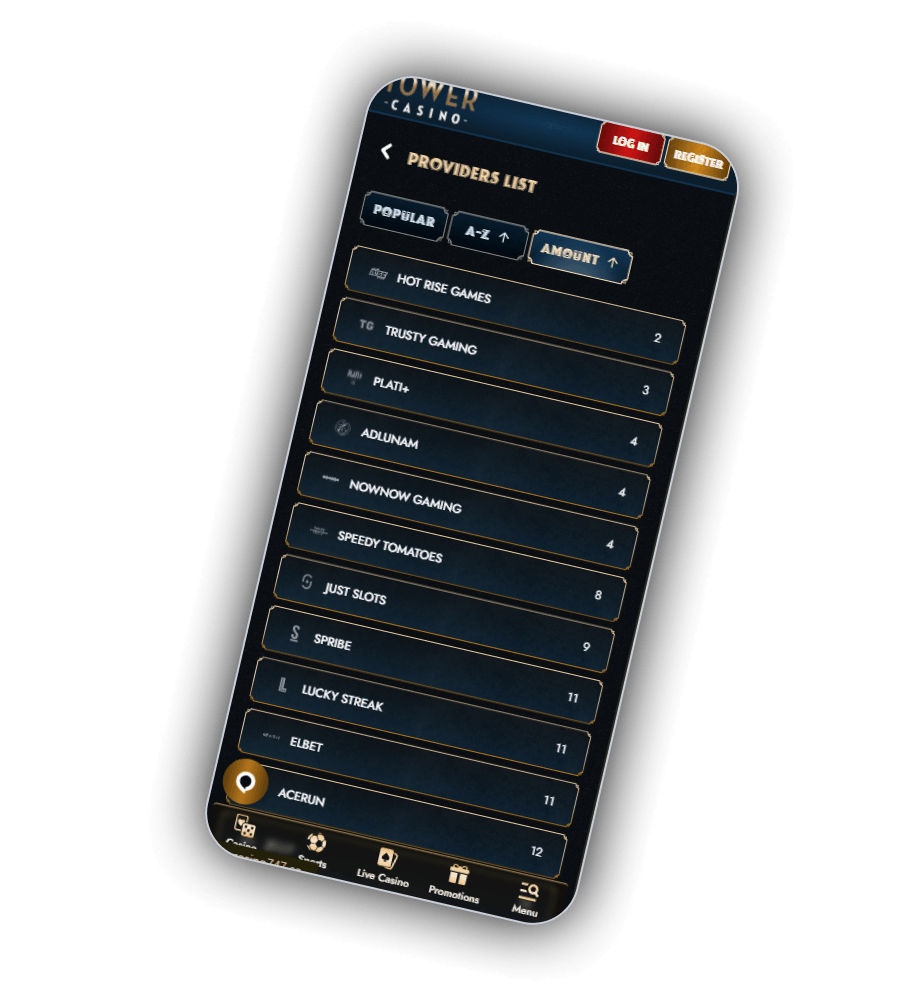 Provider list with supplier totals arranged by count
